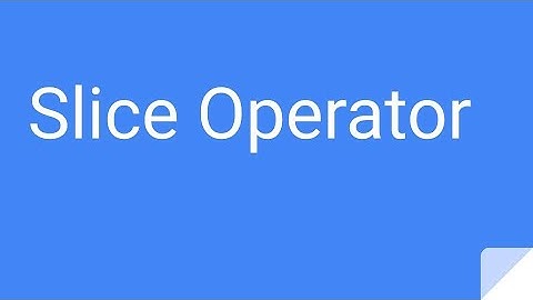 Slice Operator | Python Series Q 74 | Level 1 | Interview Q