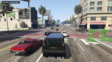 GeForce GTX 1050 ti -- Intel Core i3-8100 -- Grand Theft Auto V GTA V Benchmark GeForce Experience