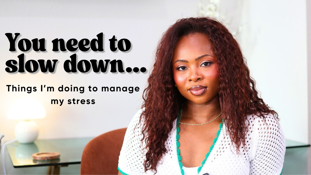 You need to slow down and so do I | How to manage stress - YouTube