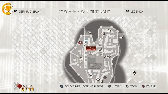 Assassin's Creed II [The Ezio Collection]: Localização de Todos os Grifos  (Homem Vitruviano) 