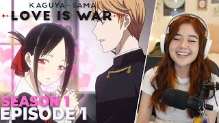 this is so SILLY!! | Kaguya-sama: Love is War Season 1 Episode 1 Reaction