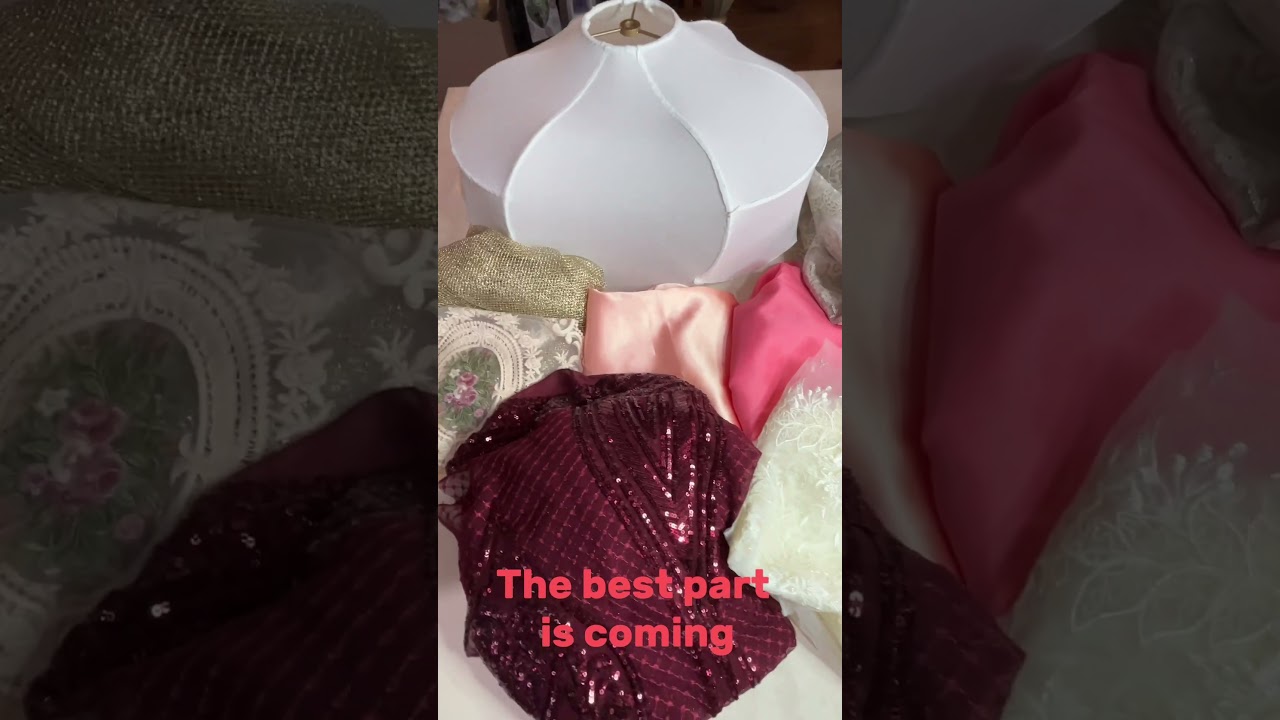 Behind the scenes of making a lampshade 