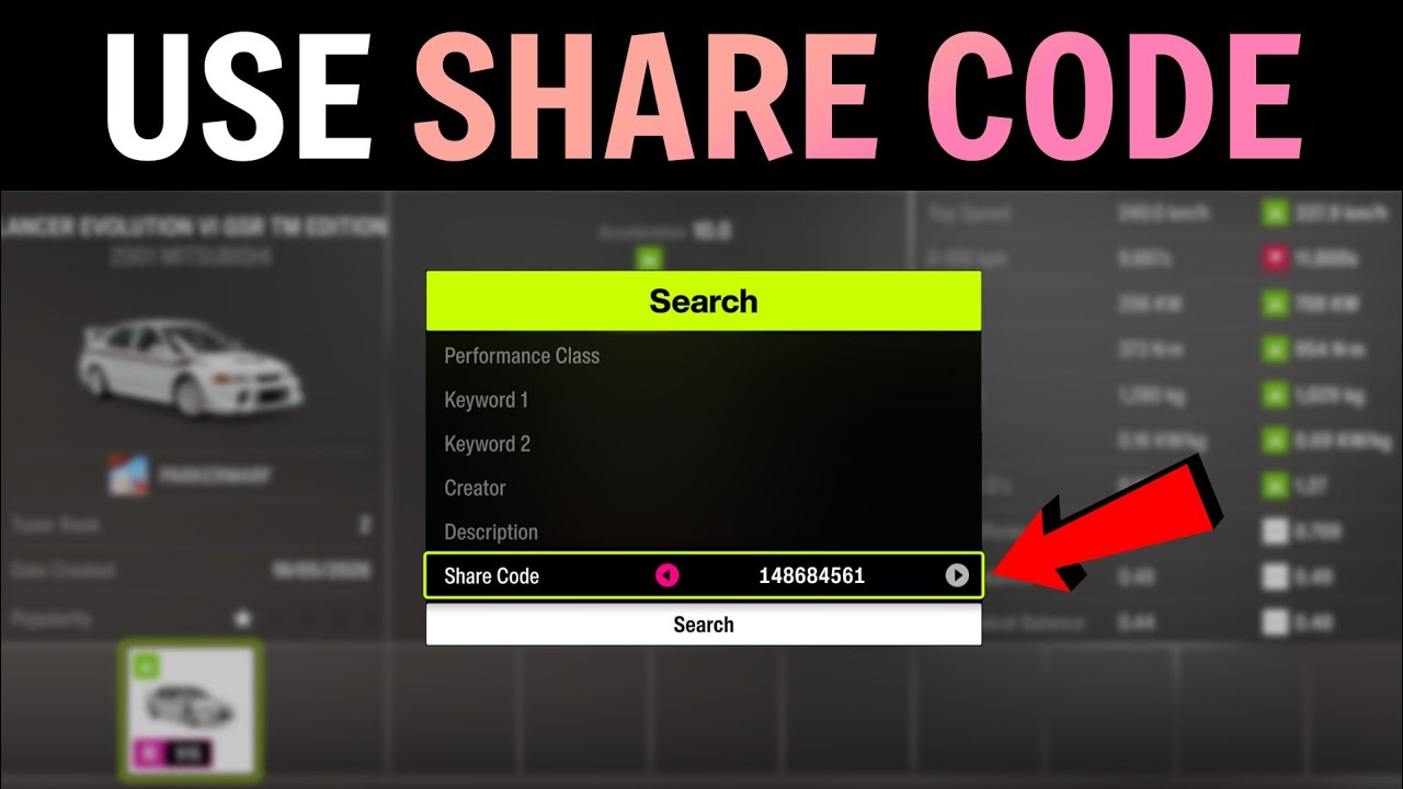 forzaページ Forza Horizon 6: How to Use Share Code for Tuning Setup - YouTube