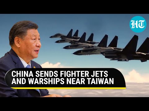 Chinese military activates fighter jets, warships; 42 fighters cross Taiwan strait median line