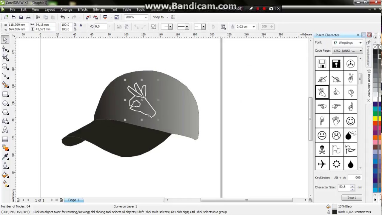  desain  topi dengan  coreldraw  YouTube