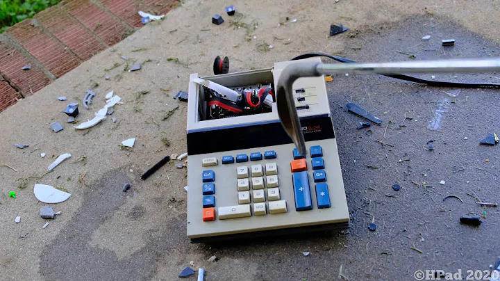 Casio Printing Calculator Destruction