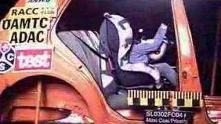 Forward facing crash test