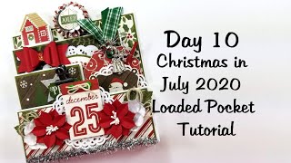 Day 10 Twelve Days of Christmas in Jul 2020 Loaded Christmas Pocket Tutorial Polly's Paper Studio