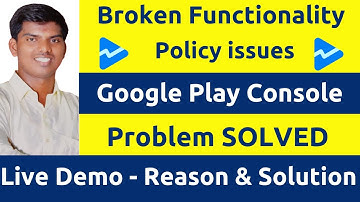 Violation of Broken Functionality policy & App contains icon(s) or button(s) that are not responsive