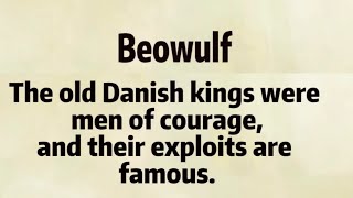 Beowulf | learn english | learn english through story | improve your English skills | reading skill.