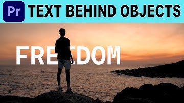 How to Add Text Behind Objects - Adobe Premiere Pro Tutorial