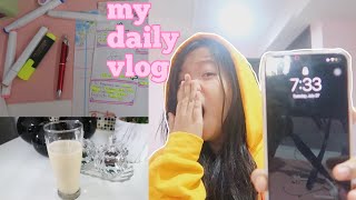 VLOG  zoom meetings ‍ modules ️ made some smoothie ?