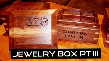 PART III:  JEWELRY BOX w/DOVETAIL SPLINES