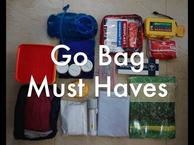 GO BAG / EMERGENCY KIT FOR EARTHQUAKES AND TYPHOON, MUST HAVES, PHILIPPINES