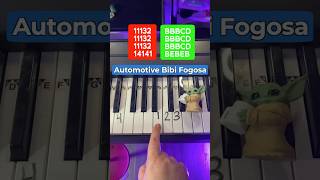 Automotive Bibi Fogosa Piano Easy Tutorial 🤩🤩🤩 #Piano #Pianotutorial #Shorts