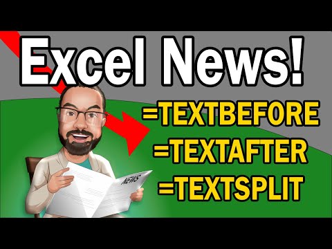 New Excel TEXT Functions!
