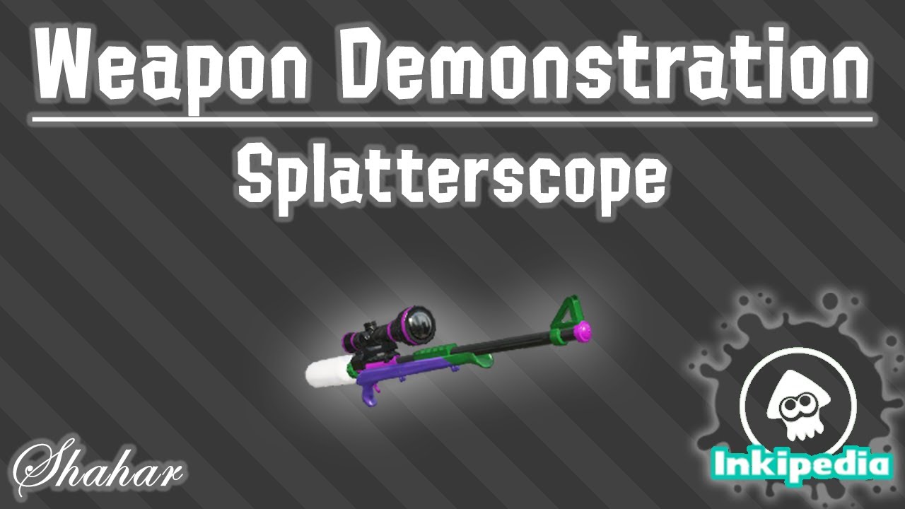 Splatoon 2 - Weapon Demonstration: Splatterscope - YouTube