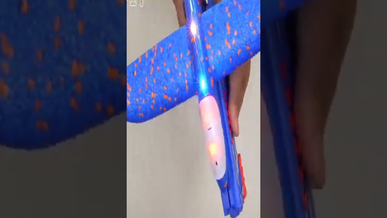 LED Light Airplane Launcher Toy Gun Set  