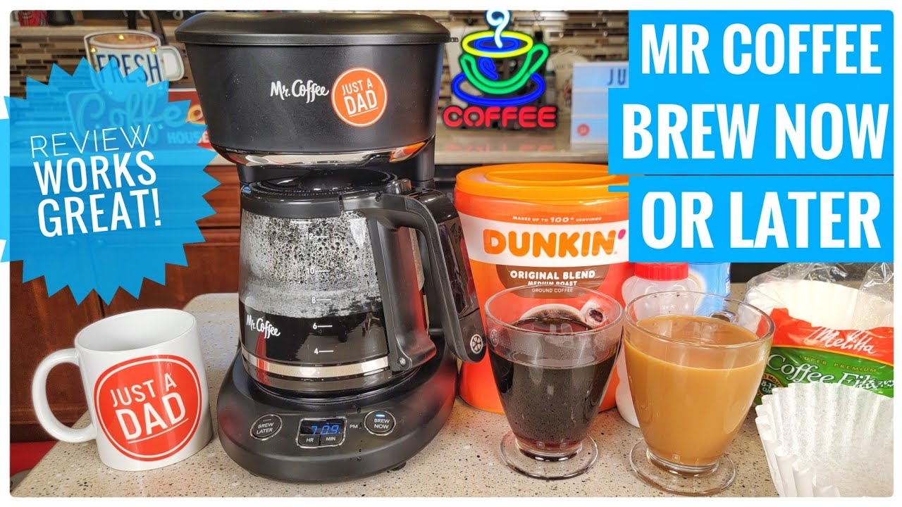 Mr. Coffee® 12-Cup Programmable Coffeemaker, Brew Now or Later