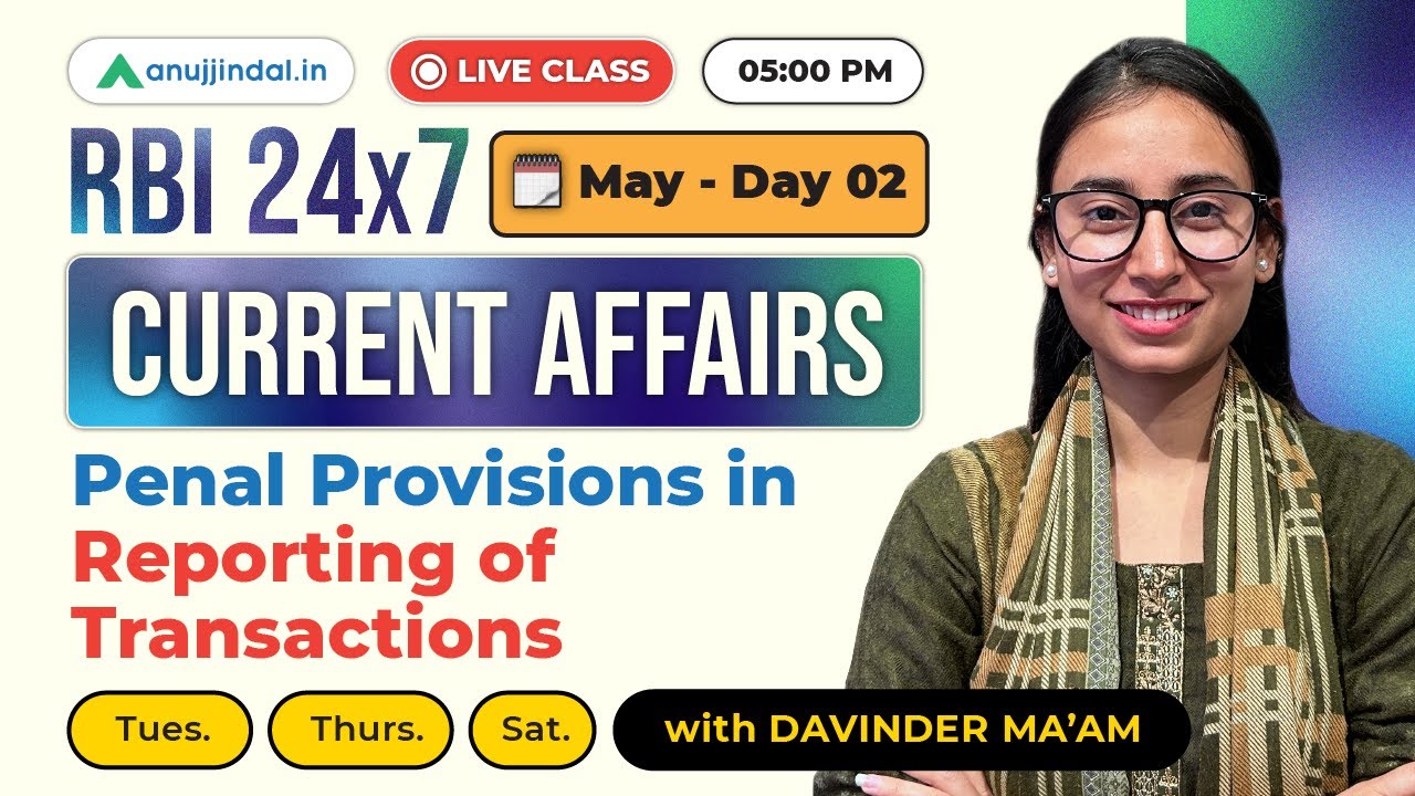 Anuj Ranjan Rbi Finance Current Affairs | GA for RBI Exam 2025 | RBI 247 Anuj Jindal ...