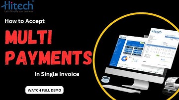 How to Accept Multi payments In Single Invoice | Desktop POS | 6262989804 | Hitech BillSoft