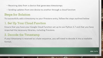 How to Create an Entry in Google Cloud Firestore with a Timestamp Using Python