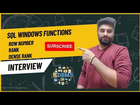 sql analytics window functions | sql window functions | row number in sql | rank in sql