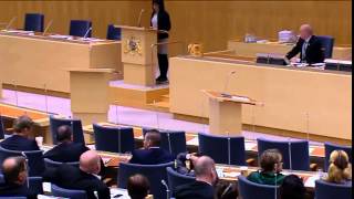 Rossana Dinamarca (V) "Du är inte min talman" Björn söder (SD)