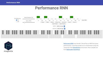 D Major Piano Performance RNN - AI Music Demo with Tensorflow.js