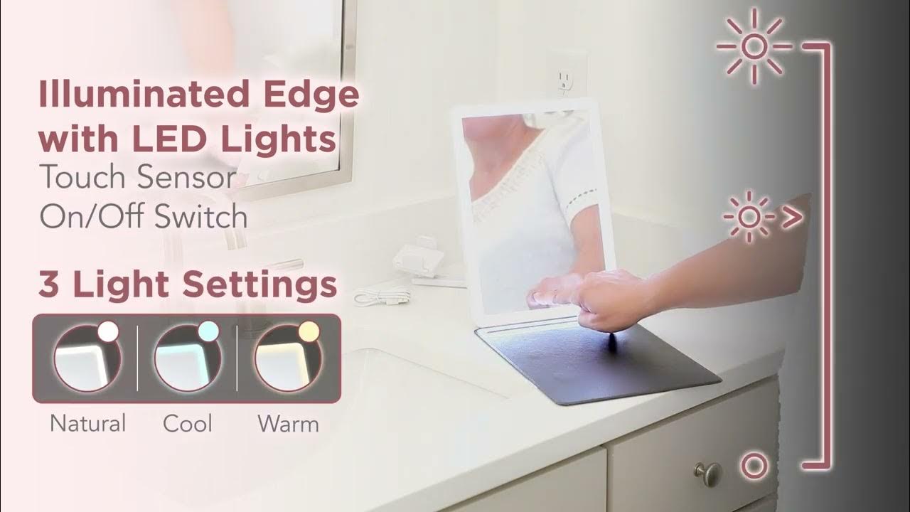 Portable Beauty Station by GloTech Mirrors YouTube