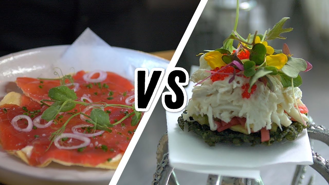 Tuna Pizza and California Funnel Cake Sushi | High Brow vs. Low Brow | Food Network