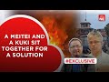 Live  manipur  a meitei and a kuki sit together for a solution