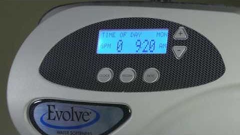 How to Operate An Evolve® Series Water Softener