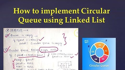3.7 How to implement Circular Queue using Linked List #linkedlist