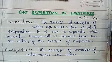 NCERT Class- 6 Science Ch.5 Separation of substances ( Part 2 )