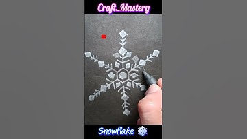 #Try This Everyone can #DRAW🖌️ #Easy #Snowflakes❄️with #Markers #Art 🎨is #Fun #shorts #howto #trend