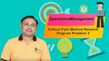 Critical Path Method Network Diagram Problem 5 - Operations Management CMA Inter