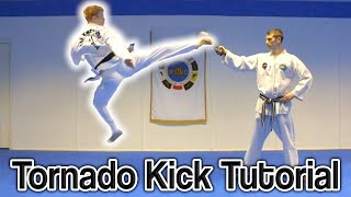 Taekwondo 360 Turning Kick/Tornado Kick Tutorial | GNT How to