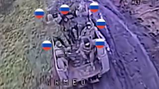 Drone Strike 6 Soldiers In Vehicle