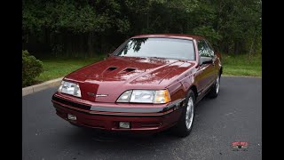 Turbocharged 2.3 Liter Powered 1987 Ford Thunderbird Turbo Coupe Test Drive