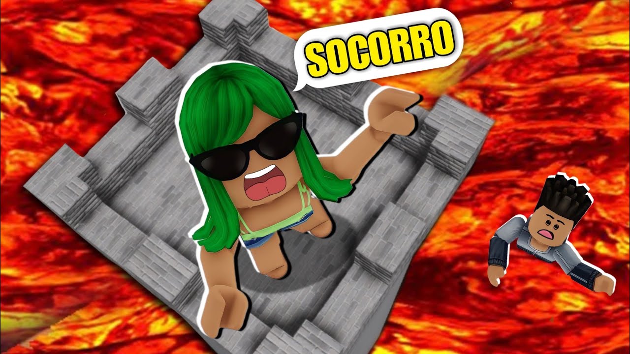 O CHÃO É LAVA| ROBLOX - BIBI TENEBROZA