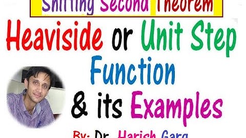 Shifting 2nd Theorem | Unit Step Function | Solved Examples
