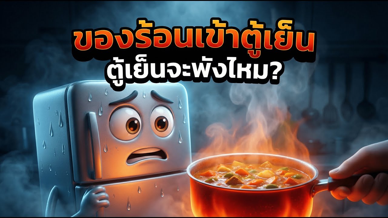 ของร้อนเข้าตู้เย็น ตู้เย็นพังจริงไหม? ตอบจากวิทยาศาสตร์ที่คนไทยต้องรู้ | ปริศนารอบตัว