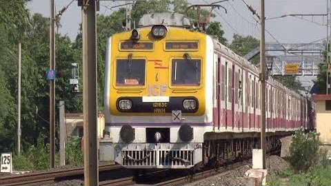 Furious Speedy Modern ICF Medha Emu Bardhaman-Howrah Chord Line Local Quickly Moving at Railgate||