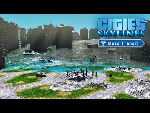 Cities Skylines - ТРИ ЦУНАМИ ПОДРЯД! Город затоплен😢