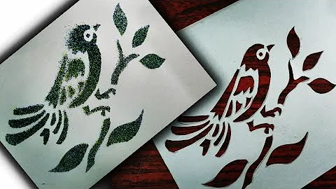 Printmaking ideas | stencil cutting spray painting | for kvs student