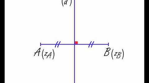 nombres complexes - module et médiatrice