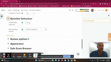 Setting Up a Quiz and Adding Questions in Moodle