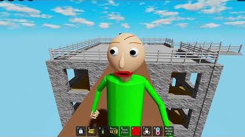 Baldi jumps off a clif (Roblox)