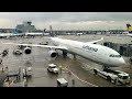 Lufthansa airbus a340600 taking off from frankfurt intl airport enroute to bogota el dorado